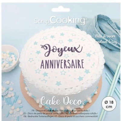 Afbeelding van Scrapcooking Fondant Disc Tovenaar Ø 18cm