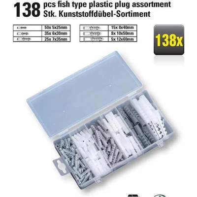 Afbeelding van Assortimentsdoos Kinzo 138 stuks (Spreidpluggen)