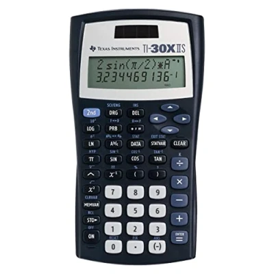 Afbeelding van Texas Instruments Rekenmachine TI 30XIIS 2 lijn display Solar/ batterij Cover Nieuw model