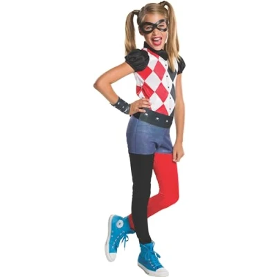 Afbeelding van Rubie&#039;s Kostuum Shg Harley Quinn Meisjes Maat 104/116