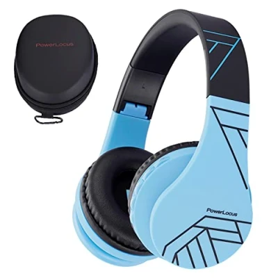 Afbeelding van PowerLocus P1 draadloze Over Ear koptelefoon Inklapbaar voor kinderen veilig volume van 85 dB Bluetooth Hoofdtelefoon Met microfoon