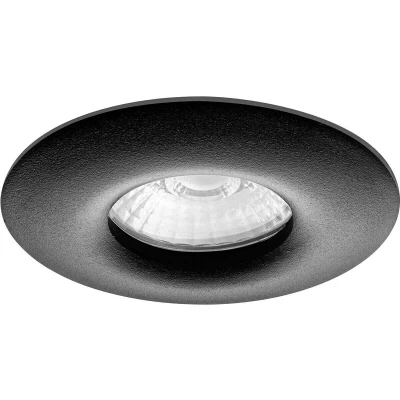 Afbeelding van LED IP65 Badkamerspot Lilian Rond Zwart Sceneswitch Dimbaar 5W Philips