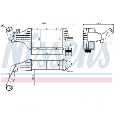 Afbeelding van Nissens Interkoeler 96789