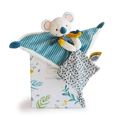 Afbeelding van Doudou et Compagnie knuffeldier Koala plat blauw 25 cm Yoca le DC3668