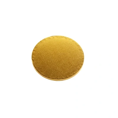 Afbeelding van Dekora Ronde taartplaat van goudkleurig karton diameter 25 cm