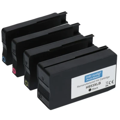 Afbeelding van Huismerk HP 953XL (3HZ52AE) Inktcartridge 4 kleuren Voordeelbundel Hoge capaciteit