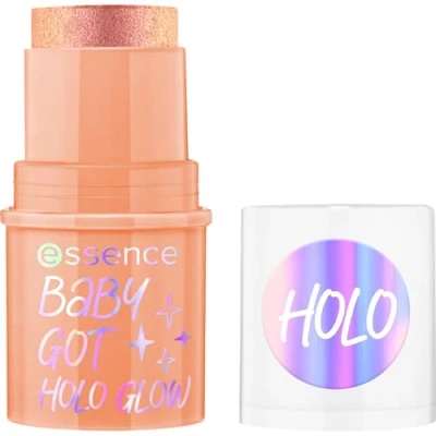 Image de Essence Cosmetics Baby Got Holo Glow Highlighter Stick Illuminateur, Résultat Instantané, Luminescent, Chatoyant, Holographique 5 g