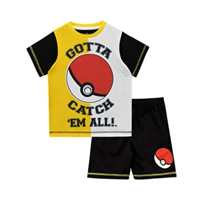 Afbeelding van Pokemon Pyjamaset Pokeball jongens, zwart.