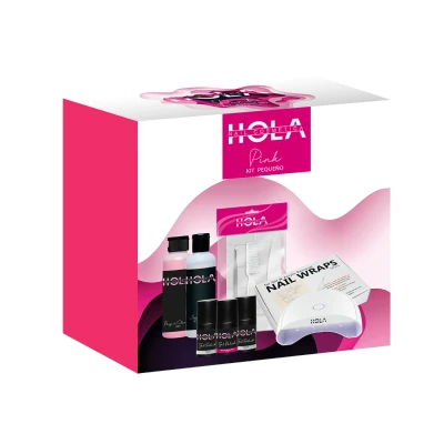 Afbeelding van Gellak Starterspakket Pink Met lamp Gel nagellak voor thuis zelf aanbrengen