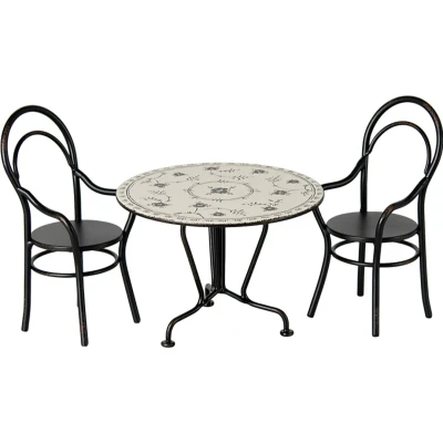 Afbeelding van Maileg poppenhuis eettafel set 8 cm