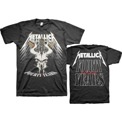 Afbeelding van Metallica 40th Anniversary Forty Years Heren T shirt L Zwart