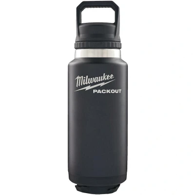 Afbeelding van Milwaukee Packout 4932493468 fles met drinkdeksel, 1065 ml, zwart