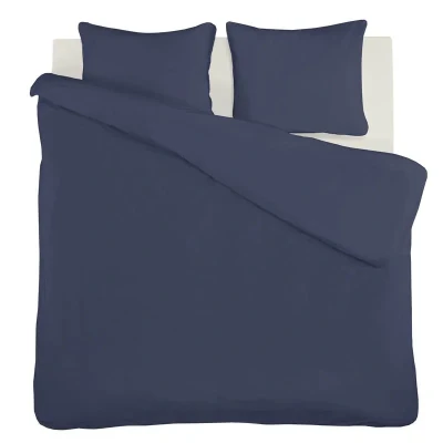Afbeelding van iSeng Uni Dekbedovertrek Tweepersoons 200x200/220 cm Blauw