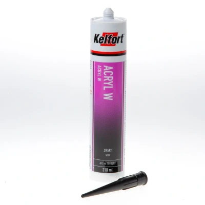 Afbeelding van Kelfort Acrylaatkit W zwart 310ml