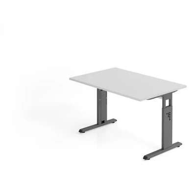 Afbeelding van MEGA 12 G Bureau 120x80 Tafelhoogte I In hoogte verstelbaar Grijs/Grafiet