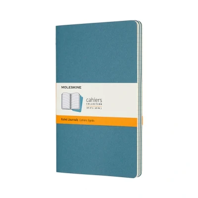 Image de Cahier ligne grand format brisk bleu set de 3