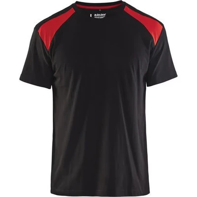 Image de T shirt noir/rouge