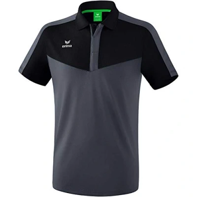 Afbeelding van Erima Squad Polo Zwart Slate Grijs Maat 2XL