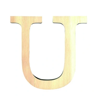 Afbeelding van Artemio houten letter U 19 cm
