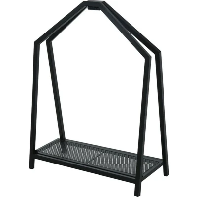 Afbeelding van Pro Garden haardhout/houtblokken opslag rek metaal 25 x 58 79 cm Openhaard accessoires