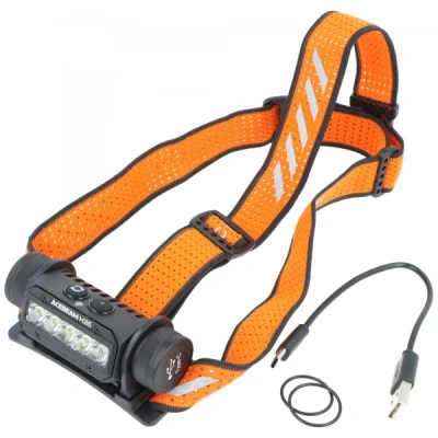 Afbeelding van AceBeam H35 LED Stirnlampe max. 2600 Lumen, mit Akku, Rotlicht