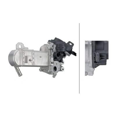Afbeelding van HELLA 6NU 358 167 071 AGR modul Electrisch Met koeler, pakkingen klep voor recirculatie van de uitlaatgassen