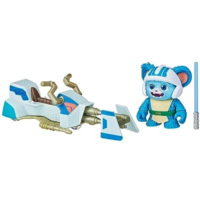 Afbeelding van Star Wars Nubs figuur en Speeder Bike voertuig, schaal 10 cm, kleuterspeelgoed voor meisjes jongens, vanaf 3 jaar