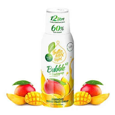 Afbeelding van FruttaMax Low Carb Fitnesssiroop, suikervrij, met stevia, 50 60% fruitgehalte (50 60 x 500 ml), (2 mango light), 2 stuks