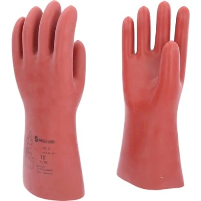 Afbeelding van KS Tools 117.0077 Elektrische veiligheidshandschoenen met mechanische bescherming, maat 12, klasse 2, 17.000 V, rood