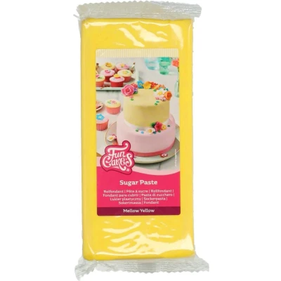 Afbeelding van FunCakes Rolfondant Geel 1kg Fondant voor Cupcakes en Taarten