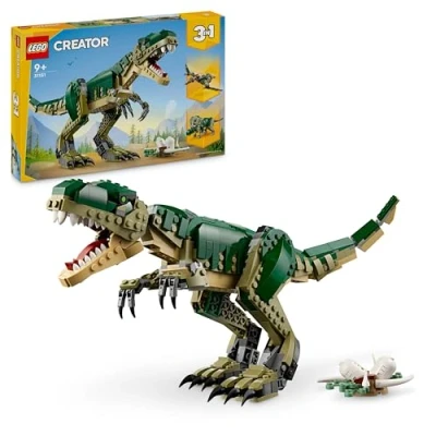 Image de LEGO Creator 3 en 1 Le T rex Dinosaure Jouet à Transformer Tricératops ou Ptérodactyle Set de Construction Pour Enfants Garçons et Filles Cadeau les Fêtes un Anniversaire 31151
