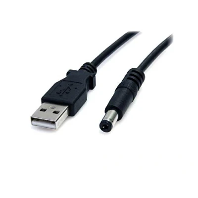 Afbeelding van adaptare 40545 USB oplaadkabel type A naar DC holle stekker (5,5 x 2,5 mm, 60 cm)