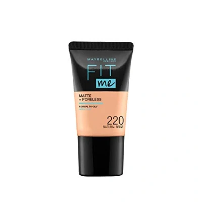 Afbeelding van Maybelline Fit Me Matte + Poreless Foundation 220 Natural Beige 18 ml