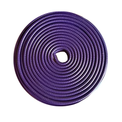 Afbeelding van Tuokay 10 m autodeurbeschermers zonder stok, rubber bedekt U vormige veerstalen randbeschermingsstrip, deurrand randstrip (paars)