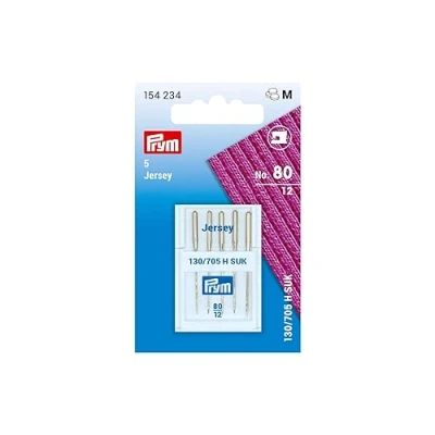 Afbeelding van Prym 154234 speciale naalden voor naaimachines, 130/705 &quot;Jersey&quot;, 80, zilver, één maat, set van 10 stuks