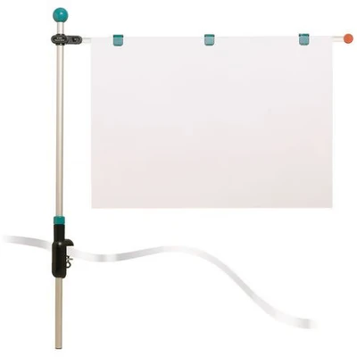 Afbeelding van MAUL Presenteer met tafelklem 100 cm zilver aluminium A1 1 stuk