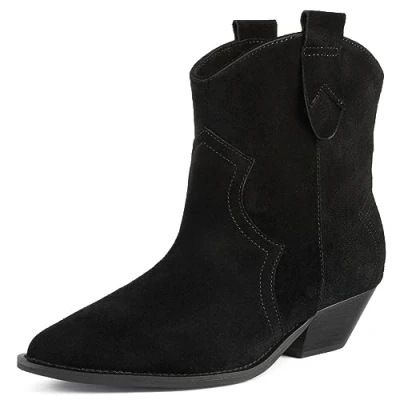 Afbeelding van L37 NEW Somebody ELSE Korte laarzen, Dames, Maat: 38, Black Veloursleer