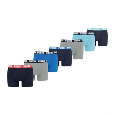 Afbeelding van PUMA Everyday Set van 7 boxershorts voor heren, Blauw combo