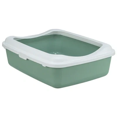 Afbeelding van TRIXIE KATTENBAK CLASSIC MET RAND SALIE WIT 37X48X15 CM