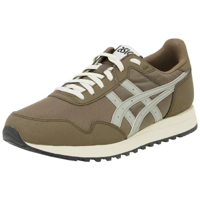 Afbeelding van Asics Sportstyle Tiger Runner II Unisex Sneakers laag, Maat: 39, Dark taupe/seal grey Imitatieleer/ textiel