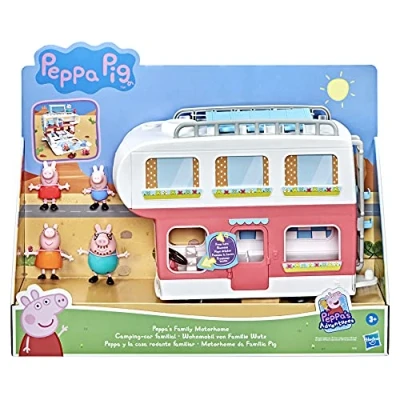 Afbeelding van Peppa Pig: Peppa&#039;s Avonturen Familiecamper met 4 speelfiguren (Franstalig)