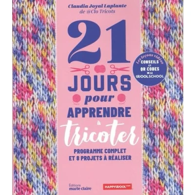 Afbeelding van 21 JOURS POUR APPRENDRE A TRICOTER