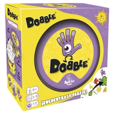 Afbeelding van Zygomatic Dobble Classic actie en reflexkaartspel voor volwassenen kinderen van 2 tot 8 spelers, 15 minuten per partij in het Spaans Portugees