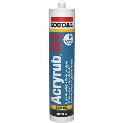 Afbeelding van Acrylaatkit Soudal Wit (Overschilderbaar, Binnen, Elastisch)