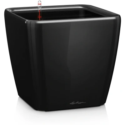 Afbeelding van Lechuza Quadro premium 50 LS Zwart hoogglans
