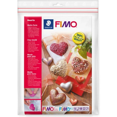 Afbeelding van FIMO kleivorm Hartjes 8 motieven