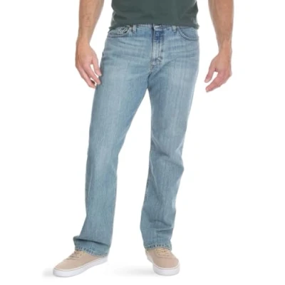Afbeelding van Wrangler Authentics Comfort Flex herenjeans blauw krijtblauw, 34W/32L, krijtblauw