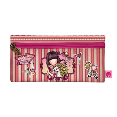 Afbeelding van Schoolpennenzak Gorjuss Carousel Zalm (22 x 11 1.5 cm)