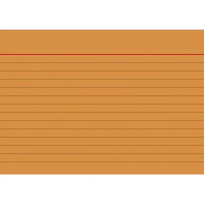 Afbeelding van Brunnen 102260140 indexkaarten, gelinieerd, A6, 100 stuks, oranje