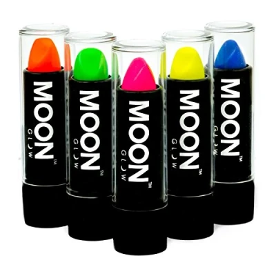 Afbeelding van Moon Glow Neon UV lippenstift glanzende Gloeien onder UV, groen, 4,5 g (1 stuk)